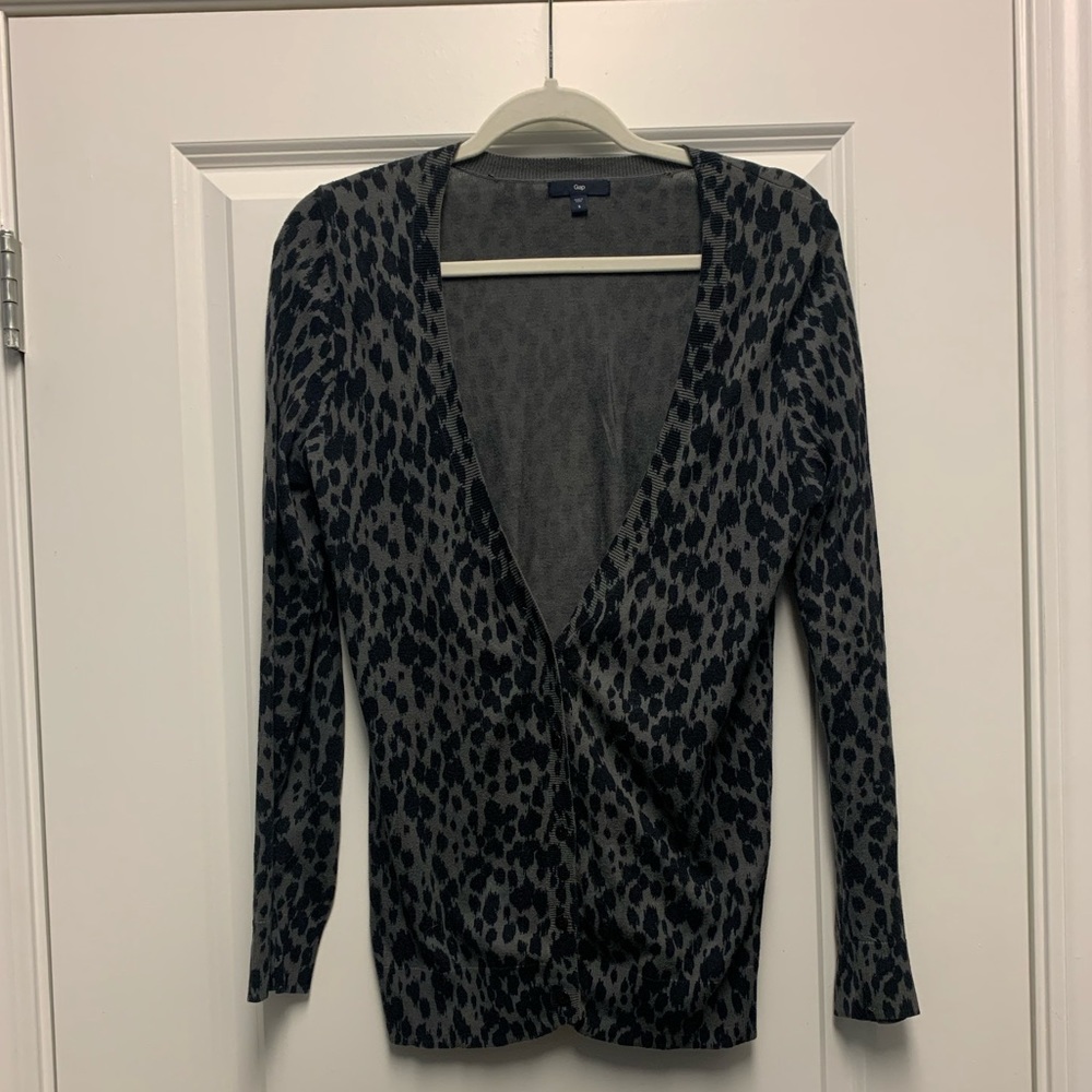 GAP Leopard Print Cardigan